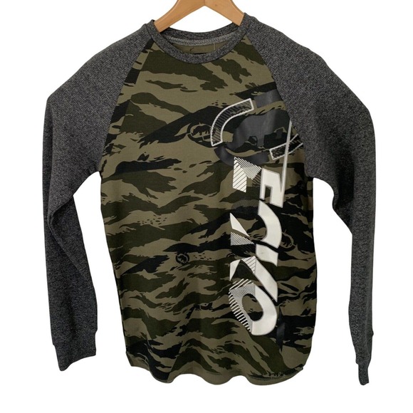 Ecko Unltd Mens Long sleeve Camo Print Thermal Logo T-Shirt Size M Graphic NEW - Picture 1 of 4